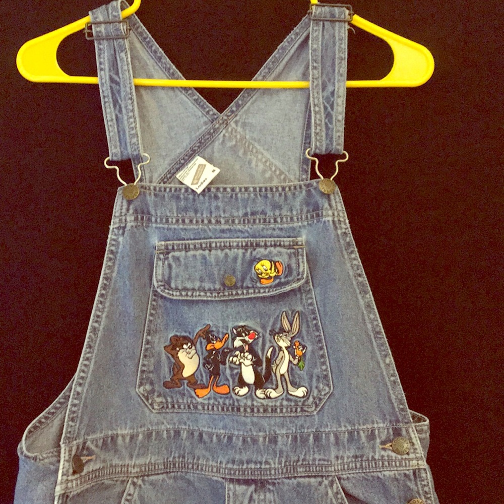 Vintage 90s Looney Tunes overalls